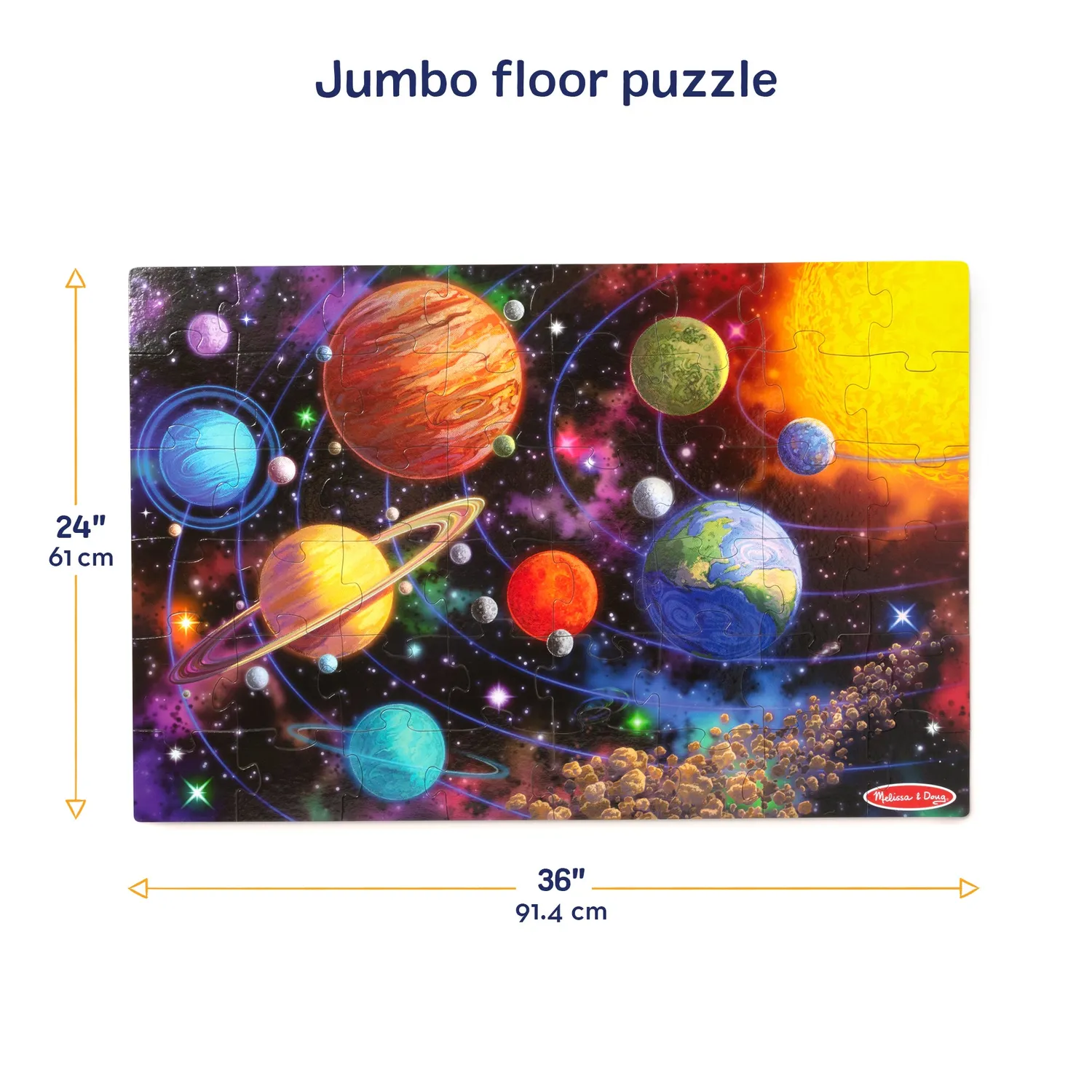 Melissa & Doug Solar System Vloerpuzzel 48 Stukjes Ruimte