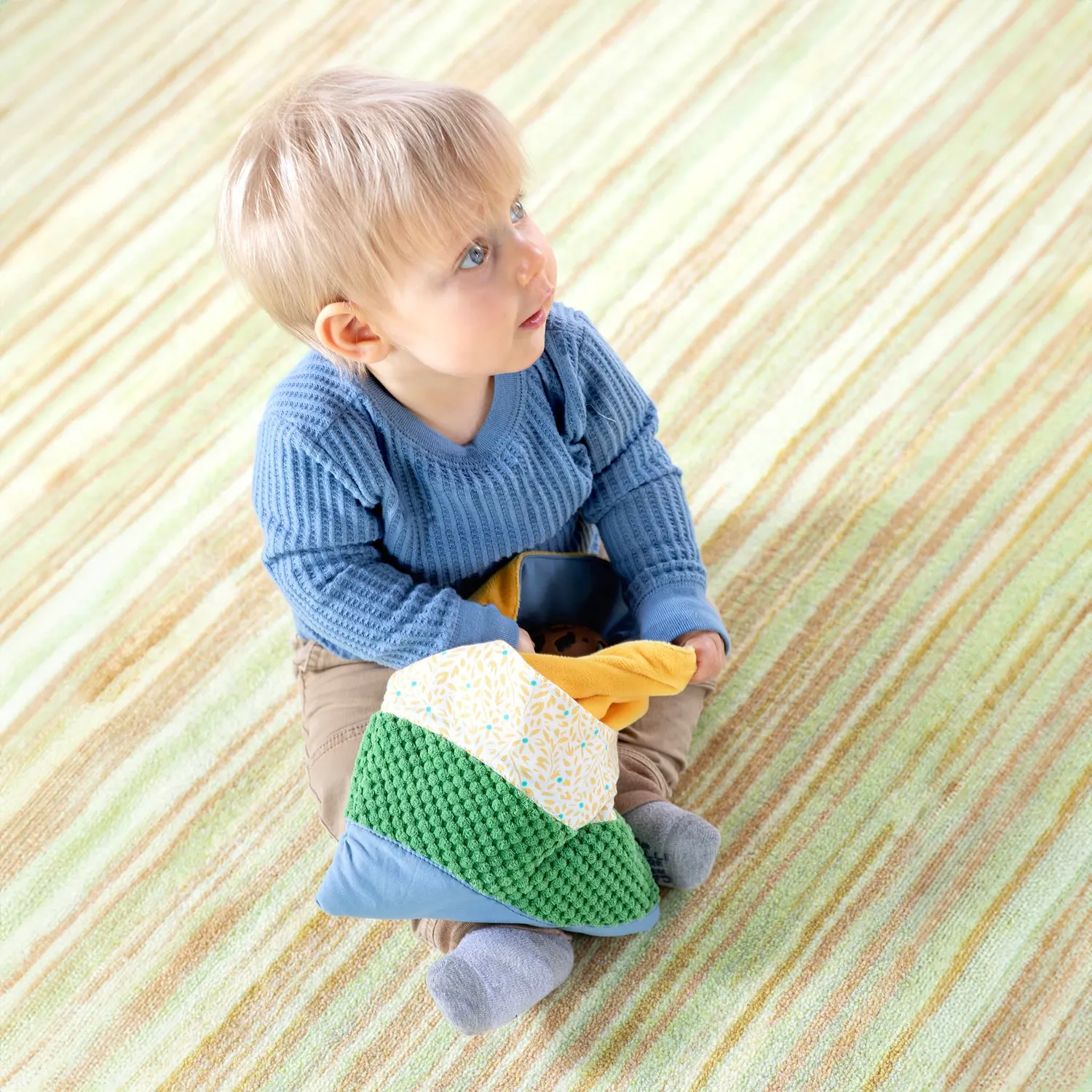 Guidecraft Crinkle Pockets babyspeelgoed natural 3 stuks
