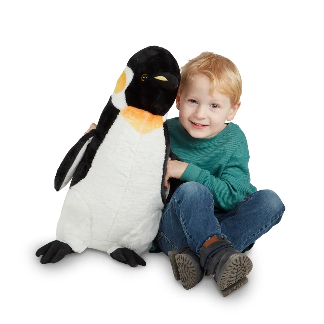 Melissa & Doug Pinguin Knuffel Groot Pluche Zwart