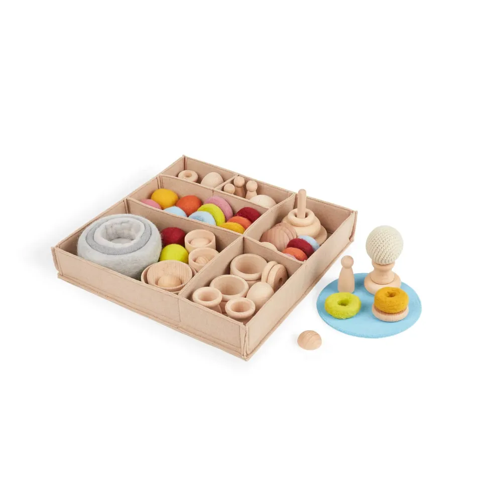 Guidecraft Container Play Toddler STEM speelset vilten bak
