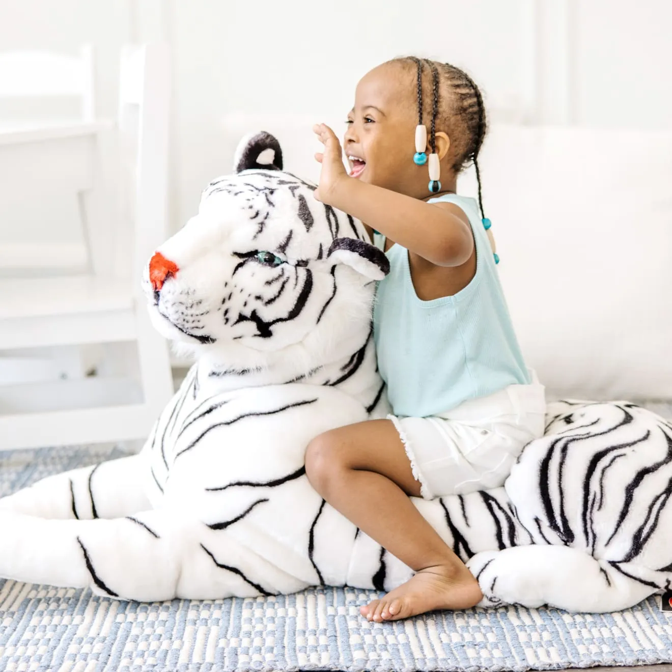 Melissa & Doug White Tiger Giant knuffel tijger groot