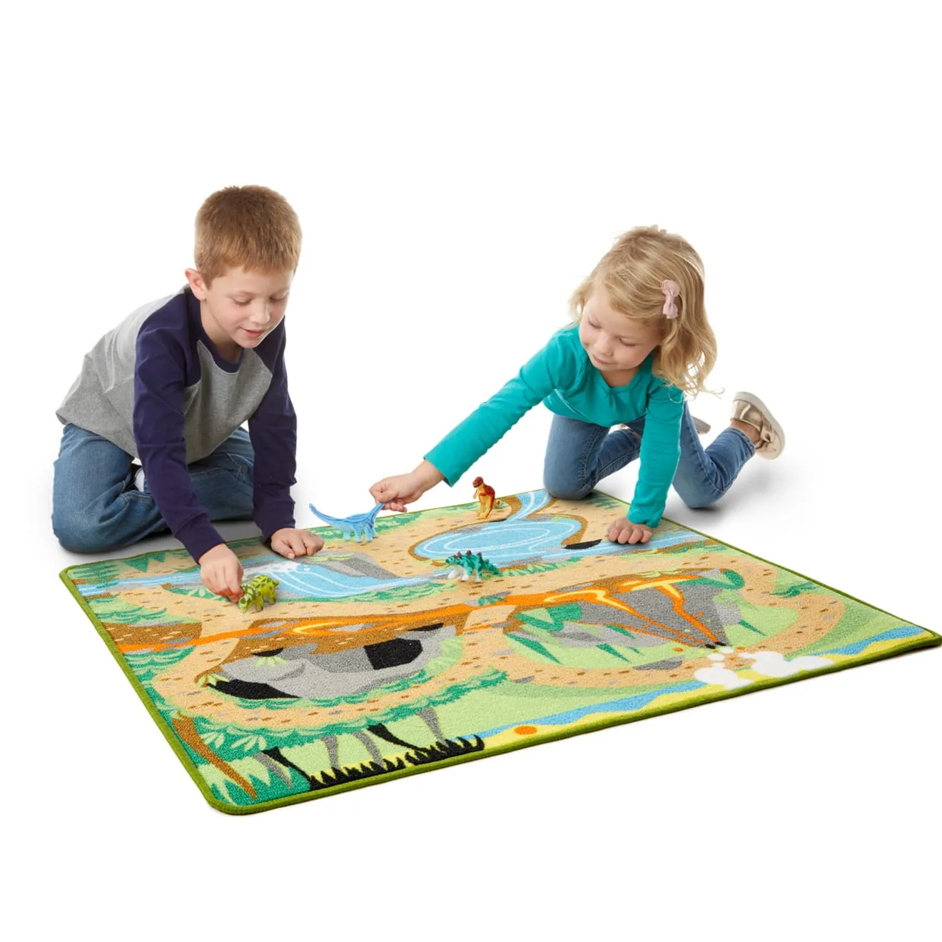 Melissa & Doug Prehistoric Playground dinos speelkleed set