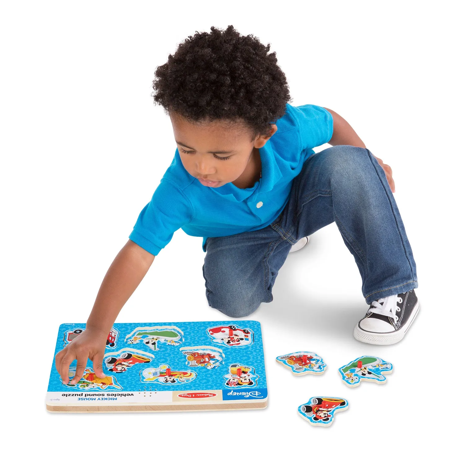 Melissa & Doug Mickey Geluidenpuzzel Voertuigen 8-st