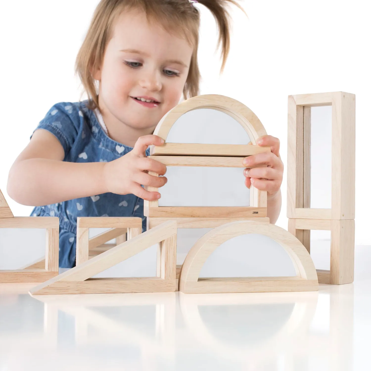 Guidecraft Mirror Blocks 10 delig spiegelblokken hout