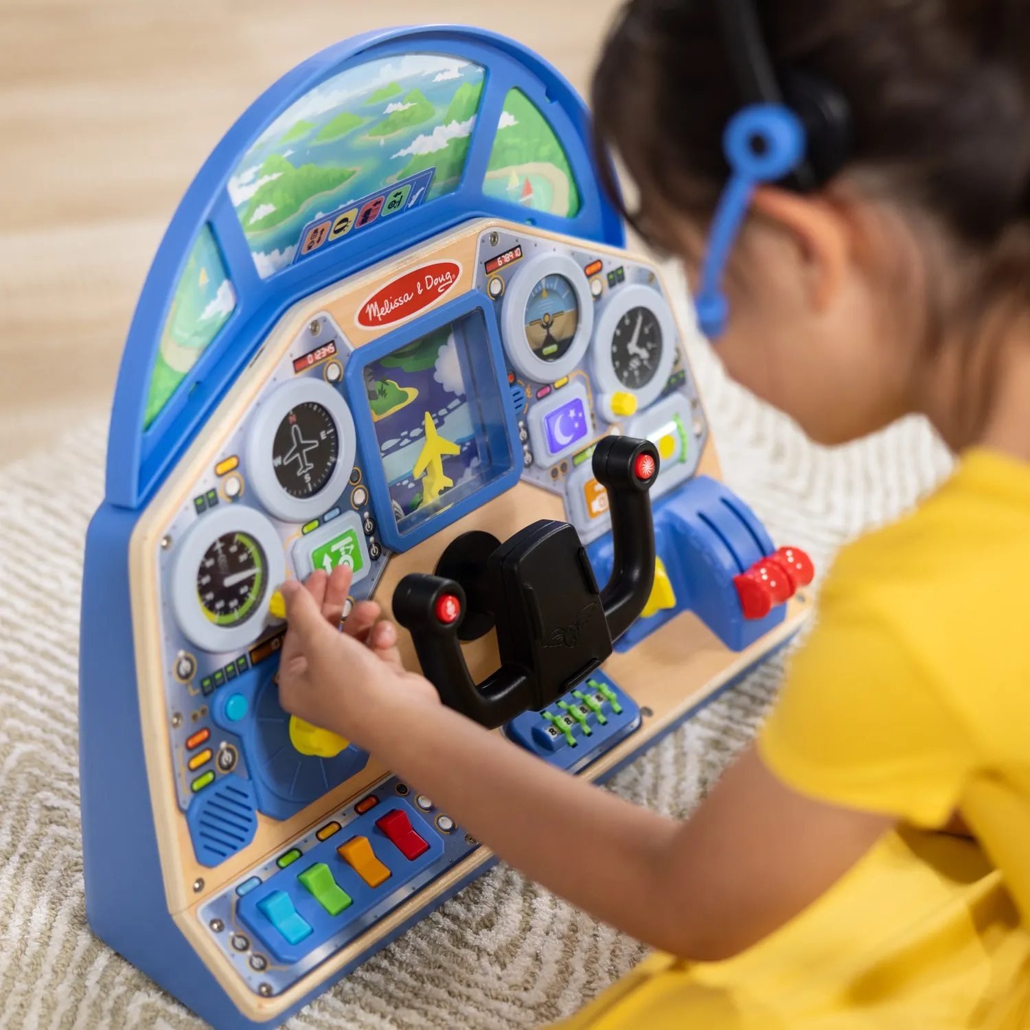 Melissa & Doug Jet Pilot Interactive Dashboard cockpit 3-5 jaar