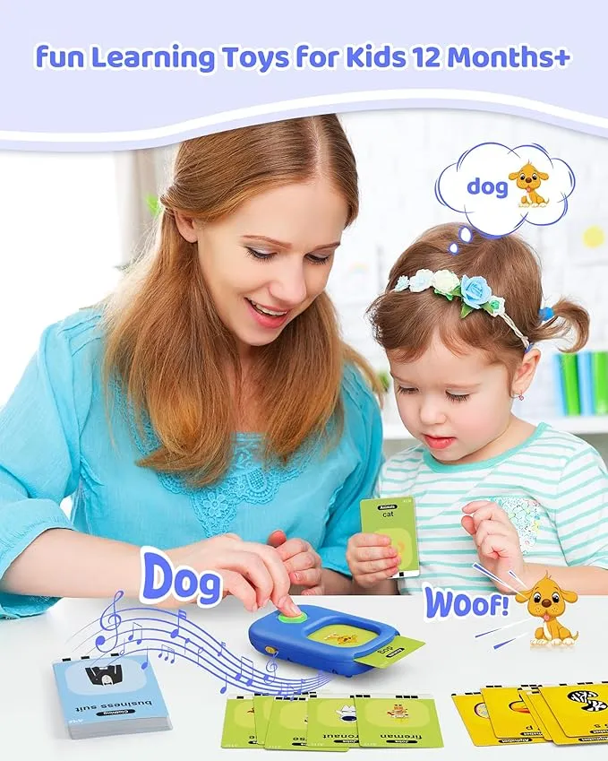 KOKODI Talking Flash Cards woordkaarten blauw 224 woorden