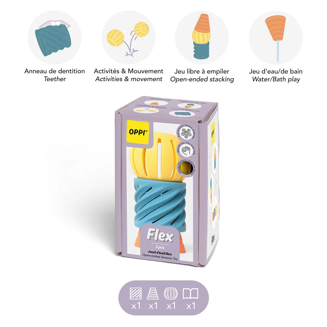 OPPI Flex babyspeelgoed 3 stuks sensorisch
