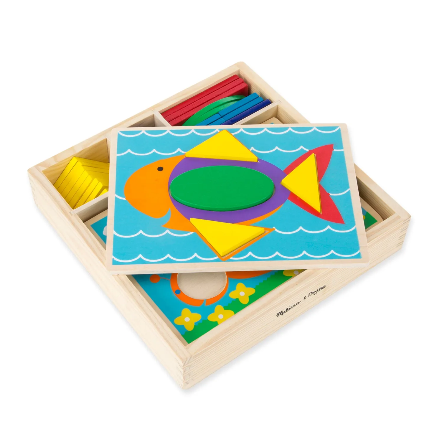 Melissa & Doug Beginner Pattern Blocks vormenpuzzel 30-delig