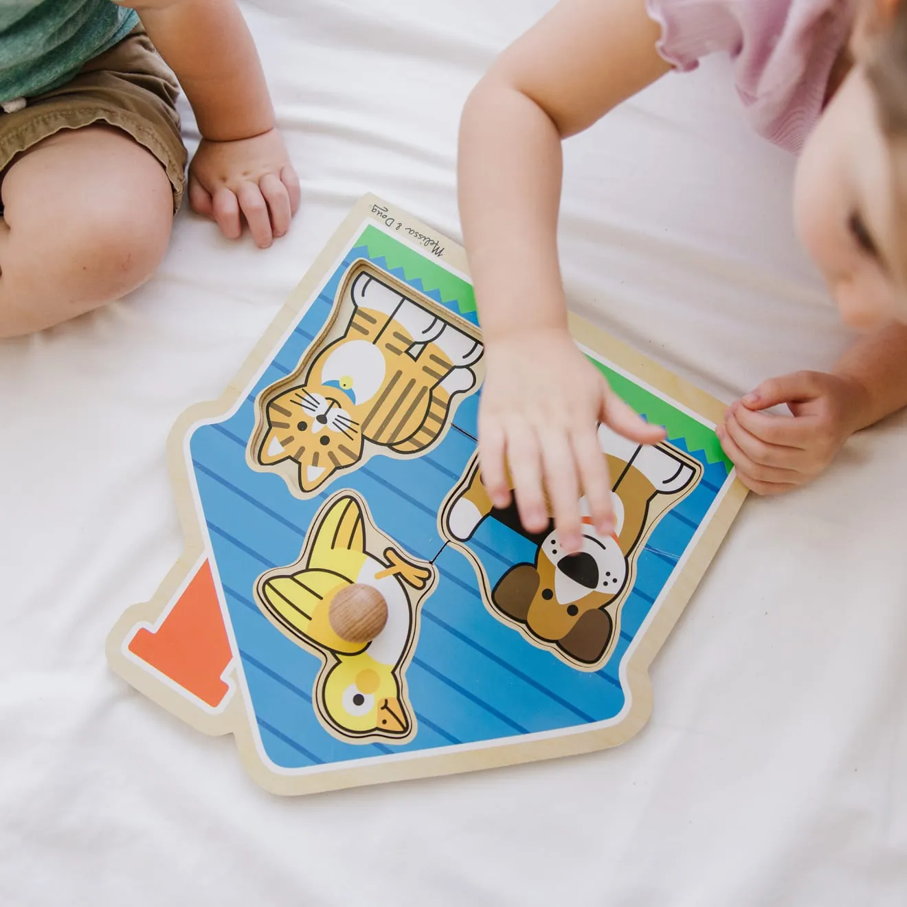 Melissa & Doug huisdieren knobbelpuzzel hout 3 stukjes