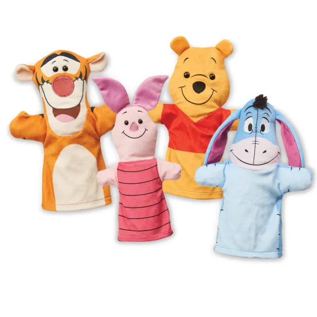 Melissa & Doug Disney Winnie the Pooh handpoppen set 4 stuks
