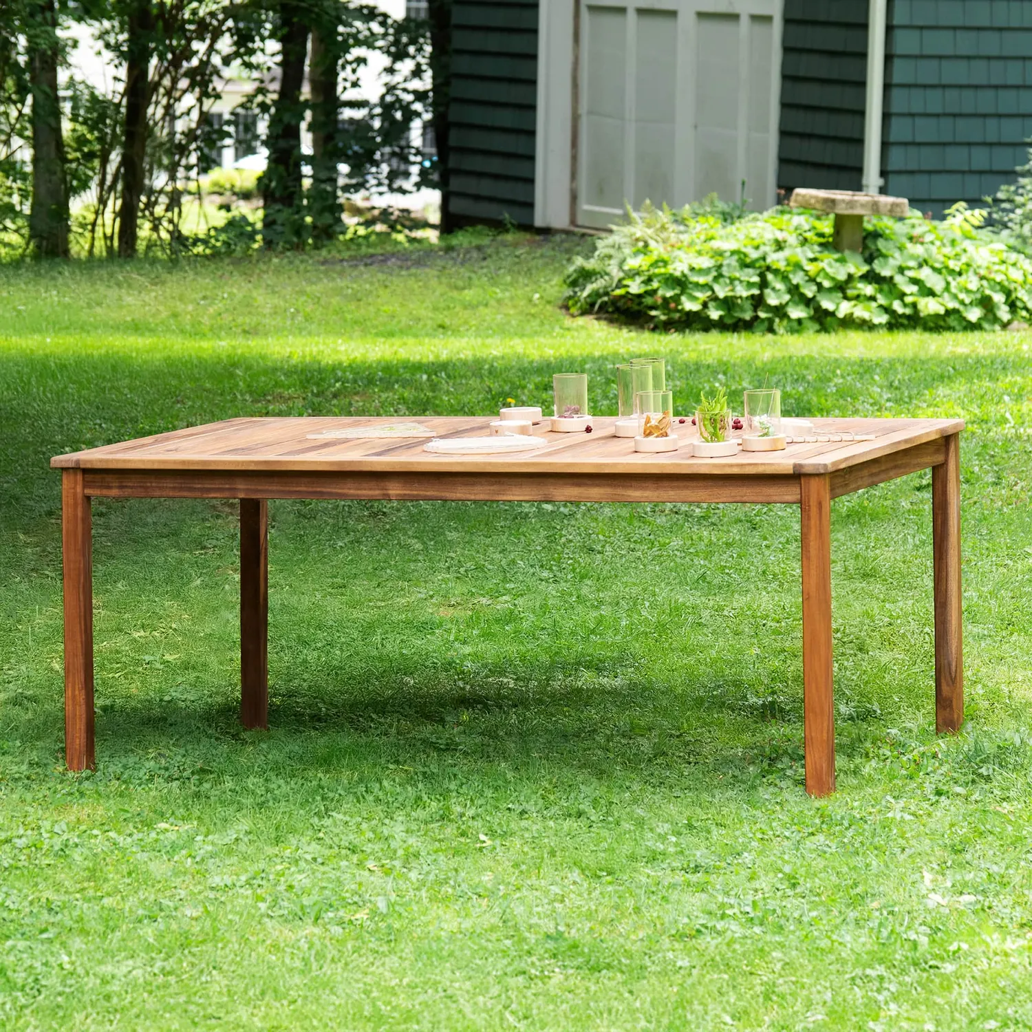Guidecraft Acadia Outdoor buitentafel acacia 6 kinderen