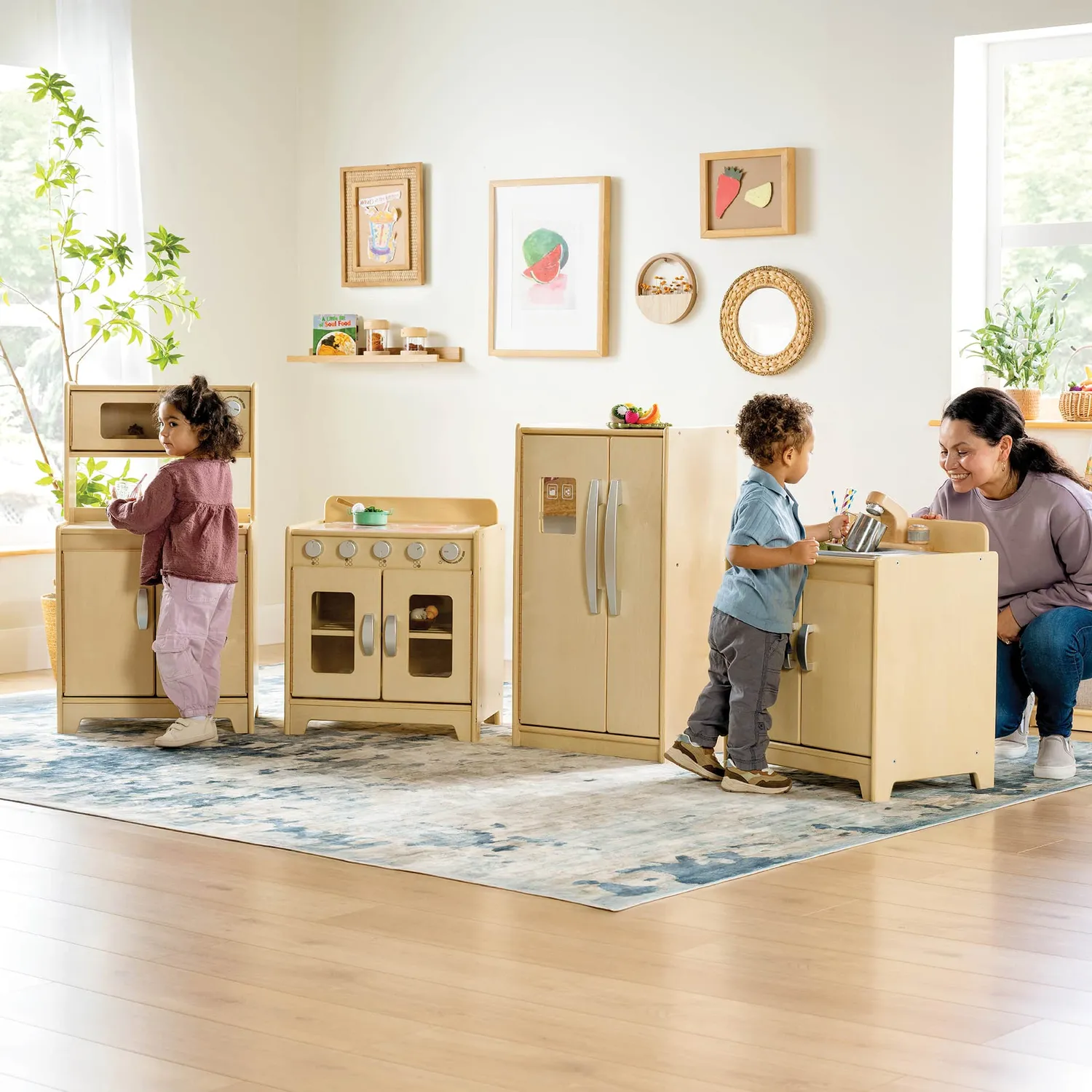 Guidecraft EdQ speelkoelkast naturel hout