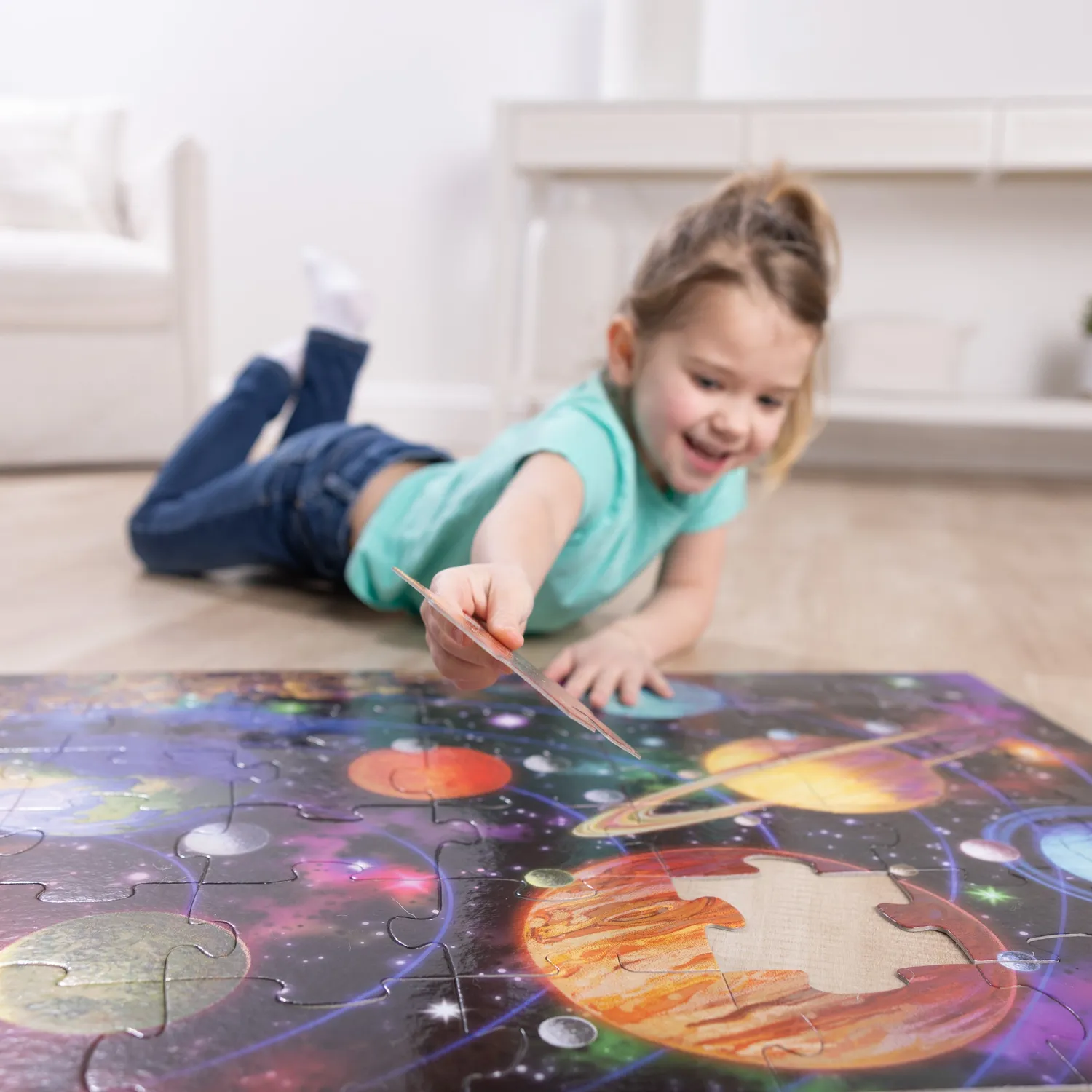 Melissa & Doug Solar System Vloerpuzzel 48 Stukjes Ruimte