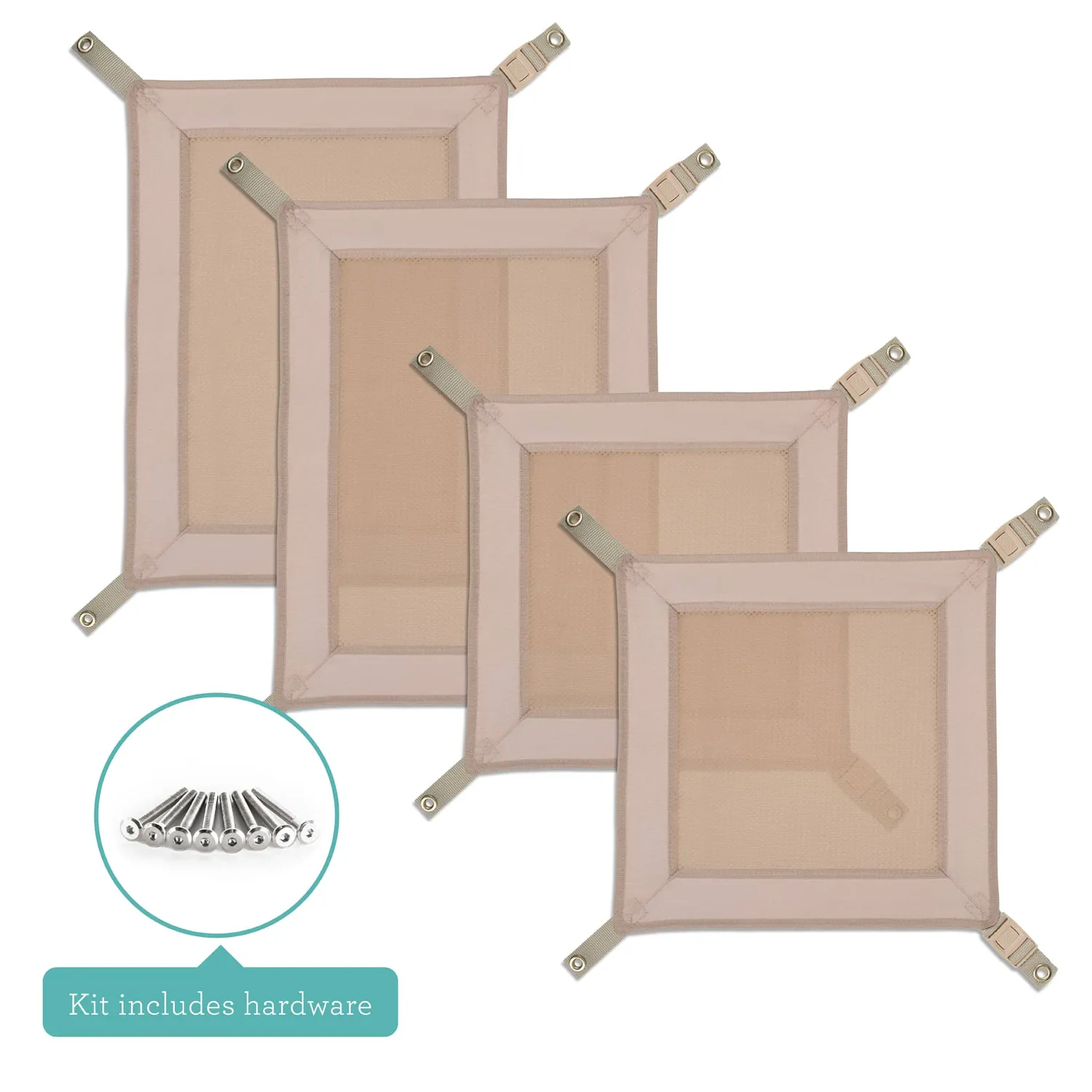 Guidecraft Kitchen Helper Keeper leertoren net grijs 4 stuks