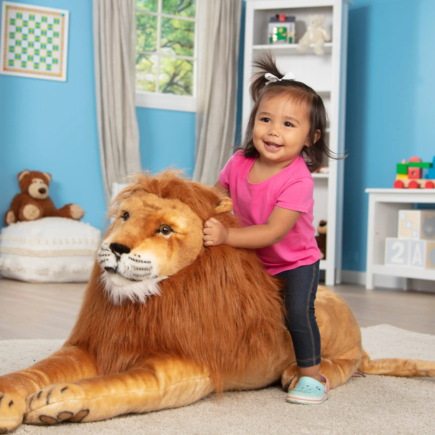 Melissa & Doug grote leeuw knuffel pluche levensecht 3-5 jaar