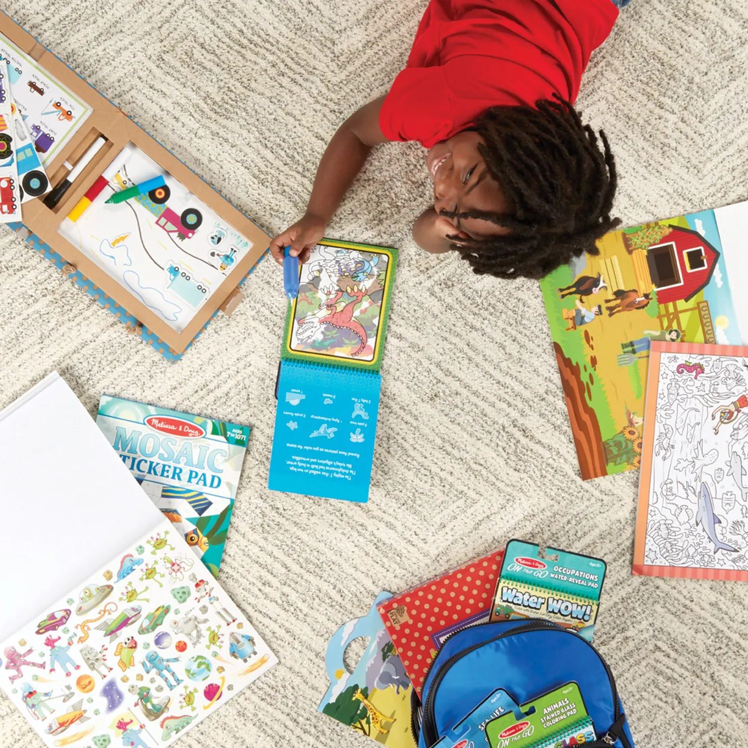Melissa & Doug Sticker Collection stickerboek 500+ dino voertuigen
