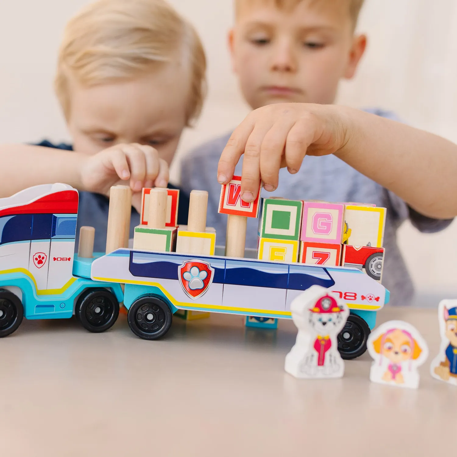 Melissa & Doug PAW Patrol Blokkentruck Hout ABC