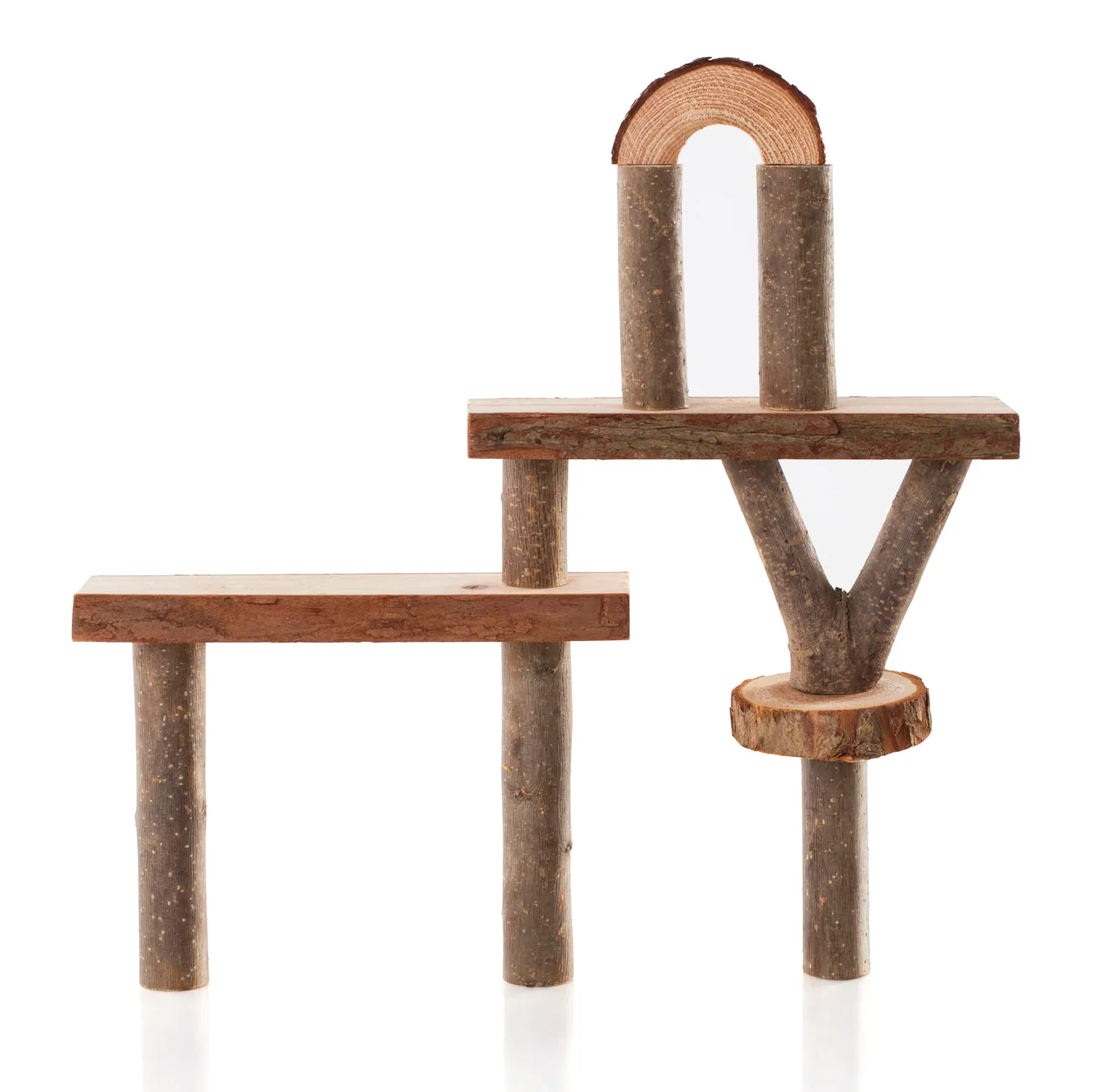 Guidecraft Branch Blocks houten bouwblokken 36 stuks schors