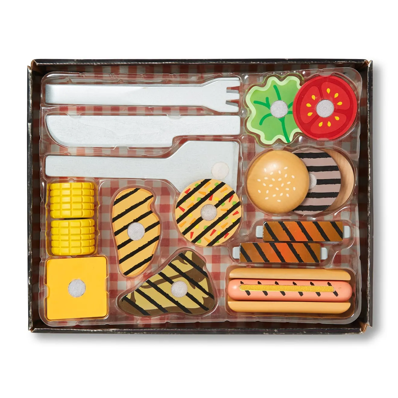 Melissa & Doug Grill & Serve BBQ speelset 20-delig hout