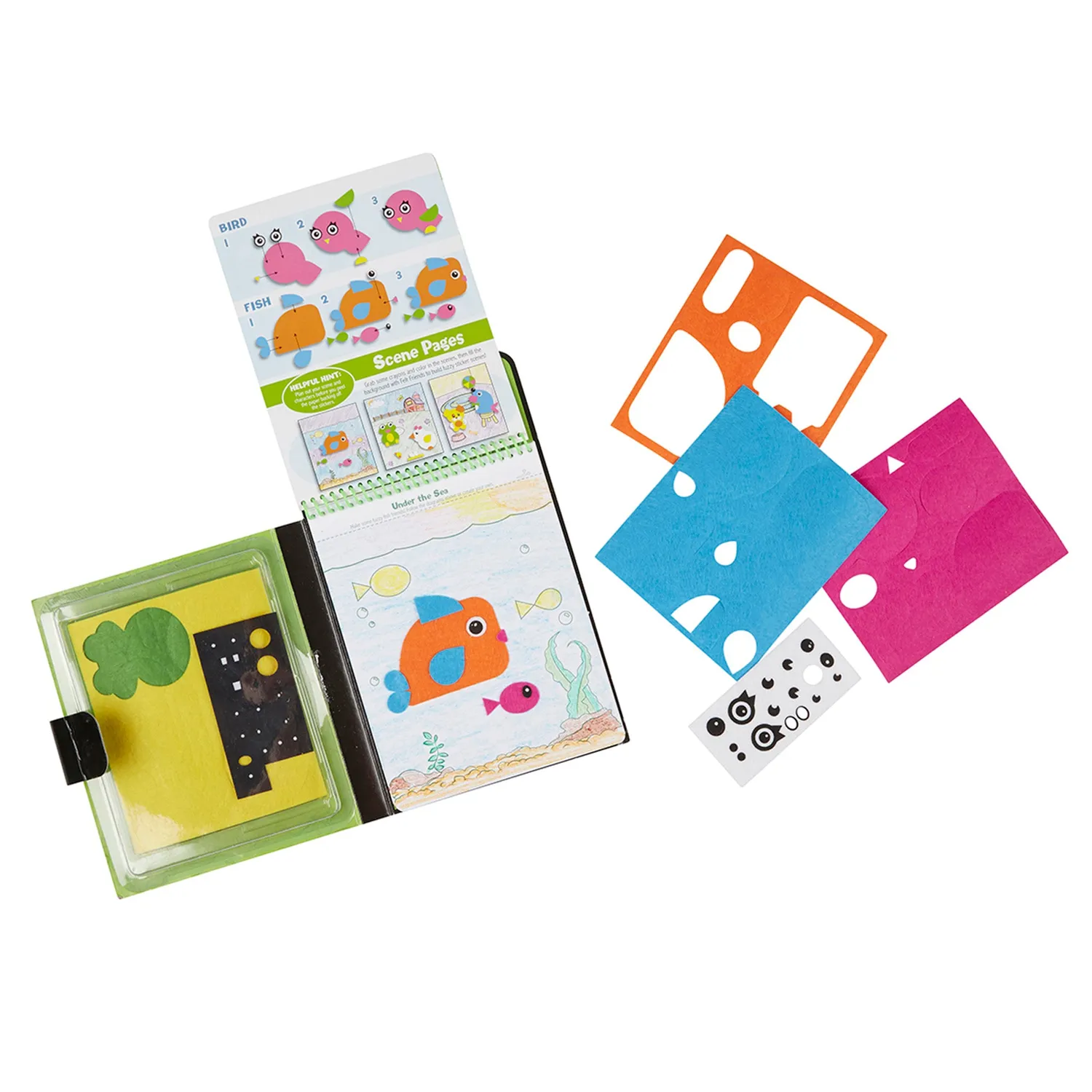 Melissa & Doug On-the-Go Felt Friends knutselset vilt 4 scenes
