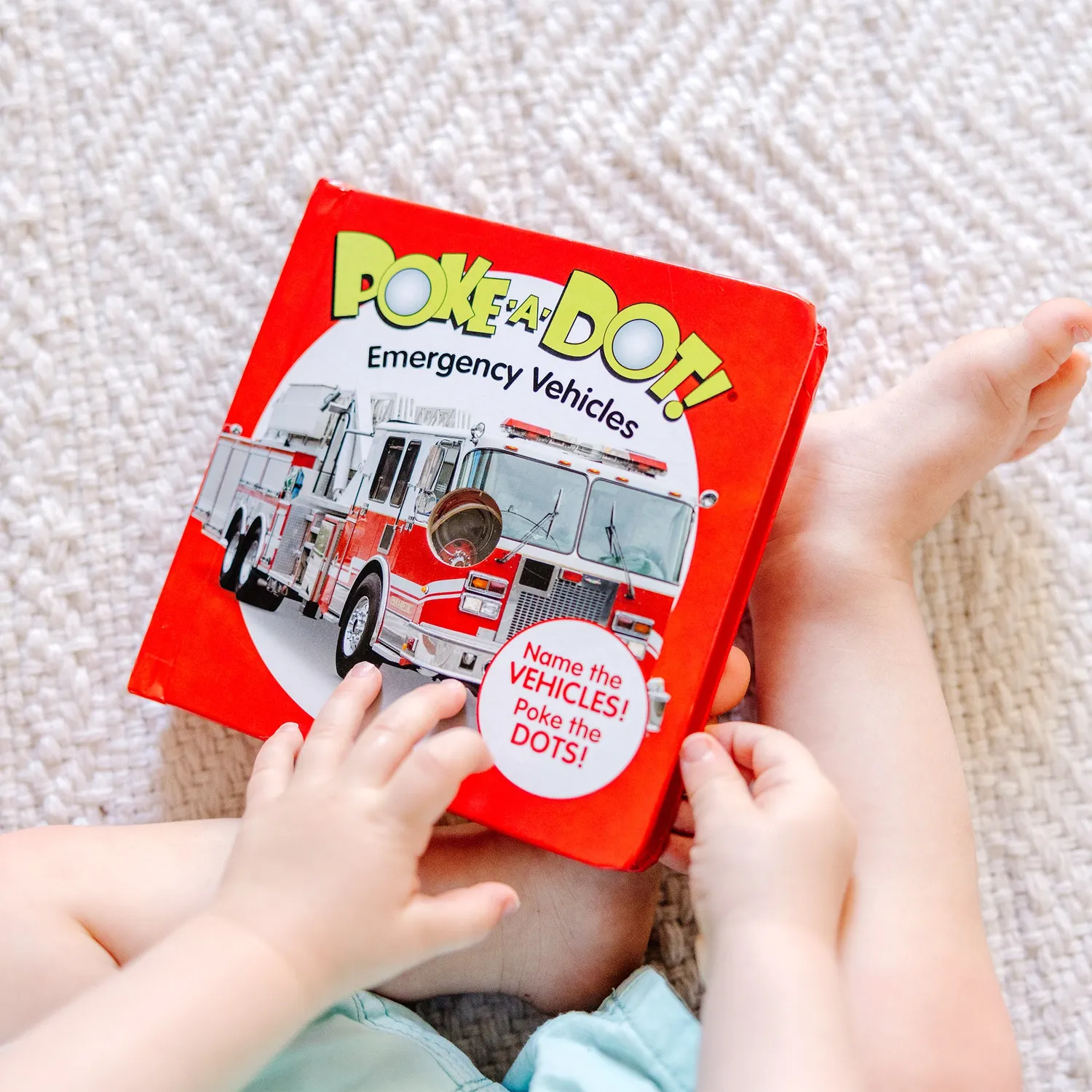 Melissa & Doug Poke-a-Dot kartonboek noodvoertuigen 10 pagina's