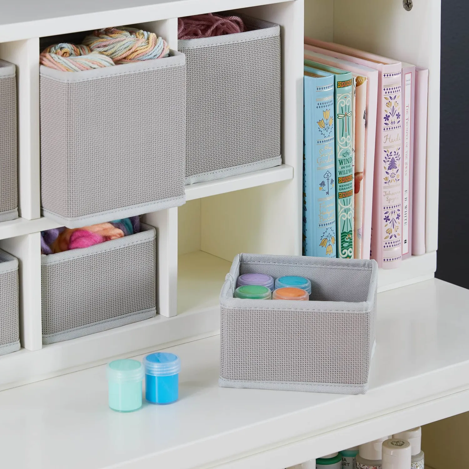 Martha Stewart Kids Cubby Organizer opberger Linen White