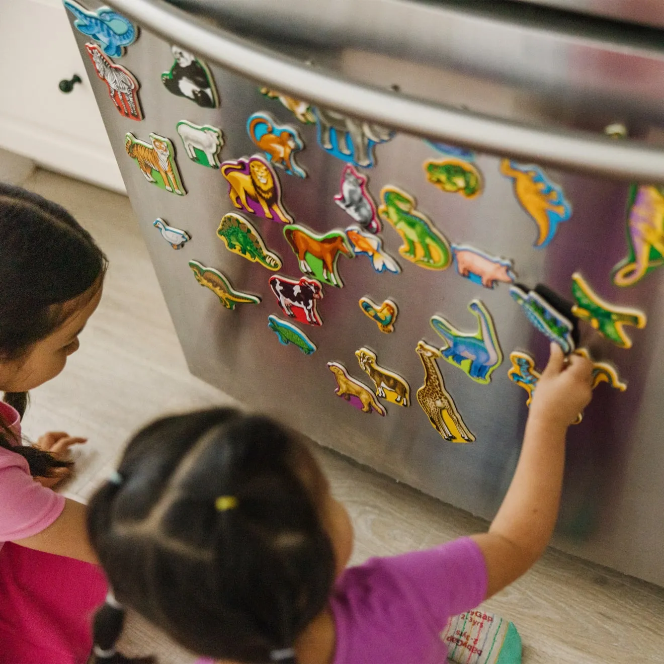 Melissa & Doug dieren en dino's houten magneten 40 stuks