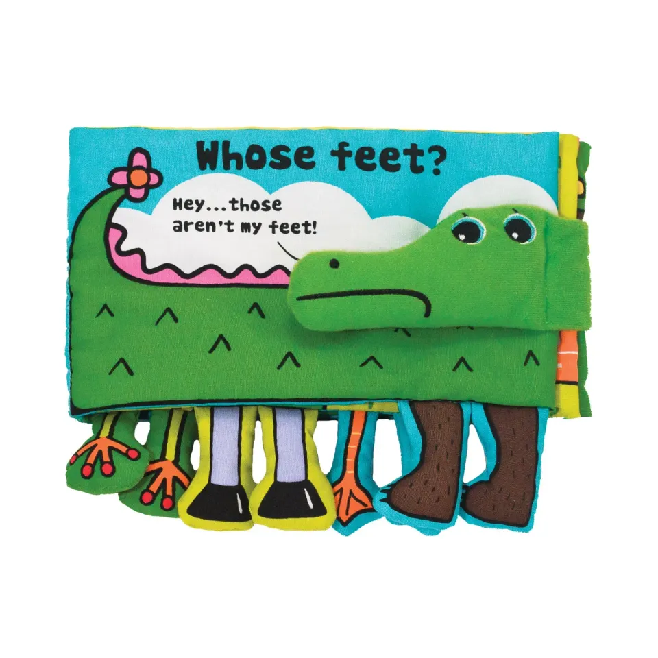 Melissa & Doug Whose Feet stoffen boekje baby 0-12 maanden