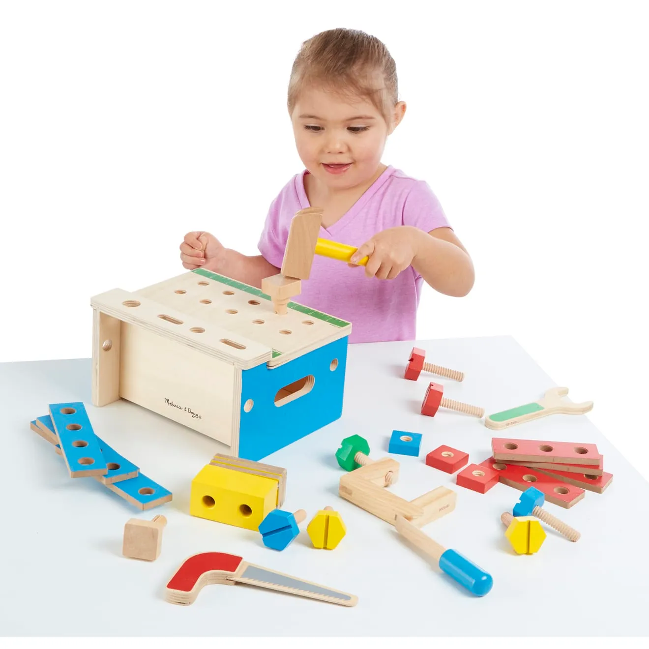 Melissa & Doug Hammer & Saw werkbank hout 32-delig