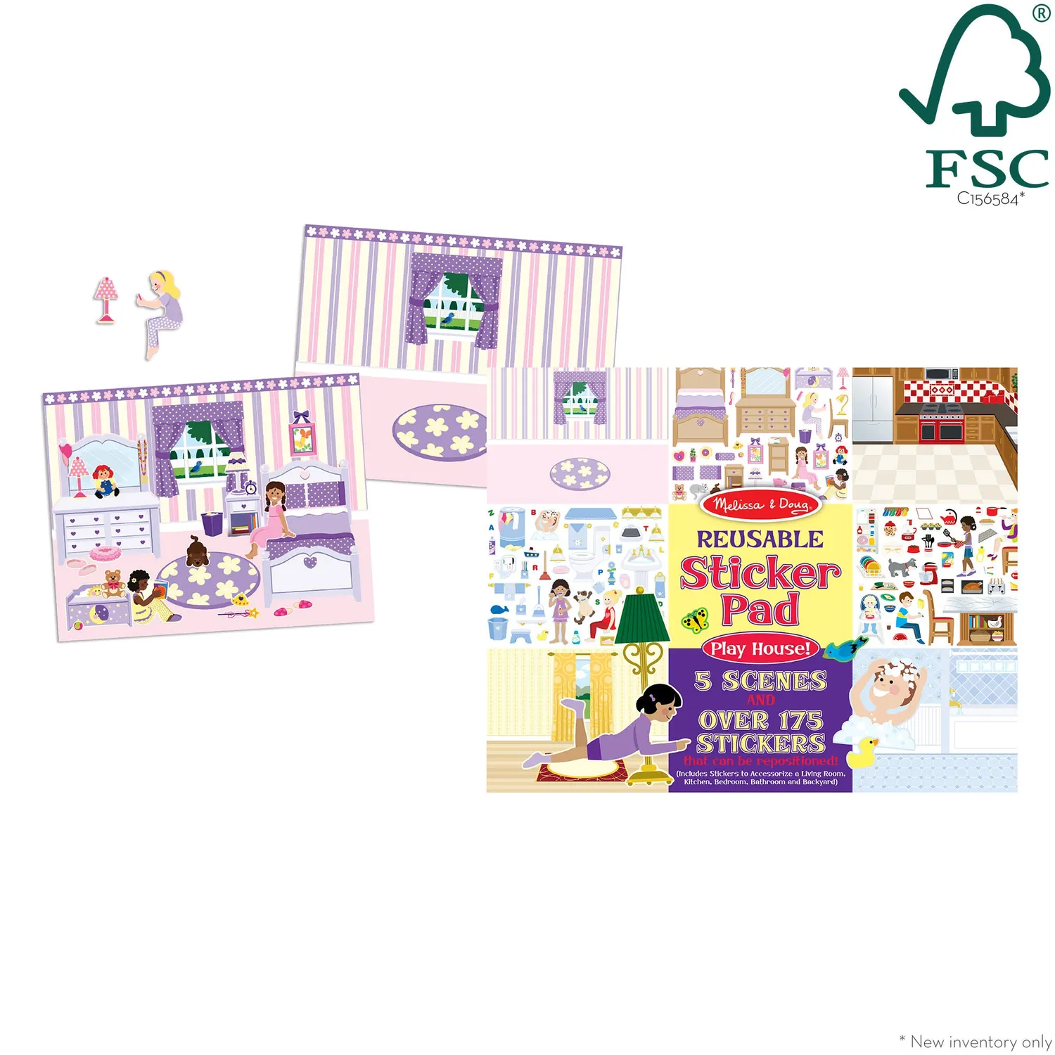 Melissa & Doug Play House herbruikbare stickers 175+