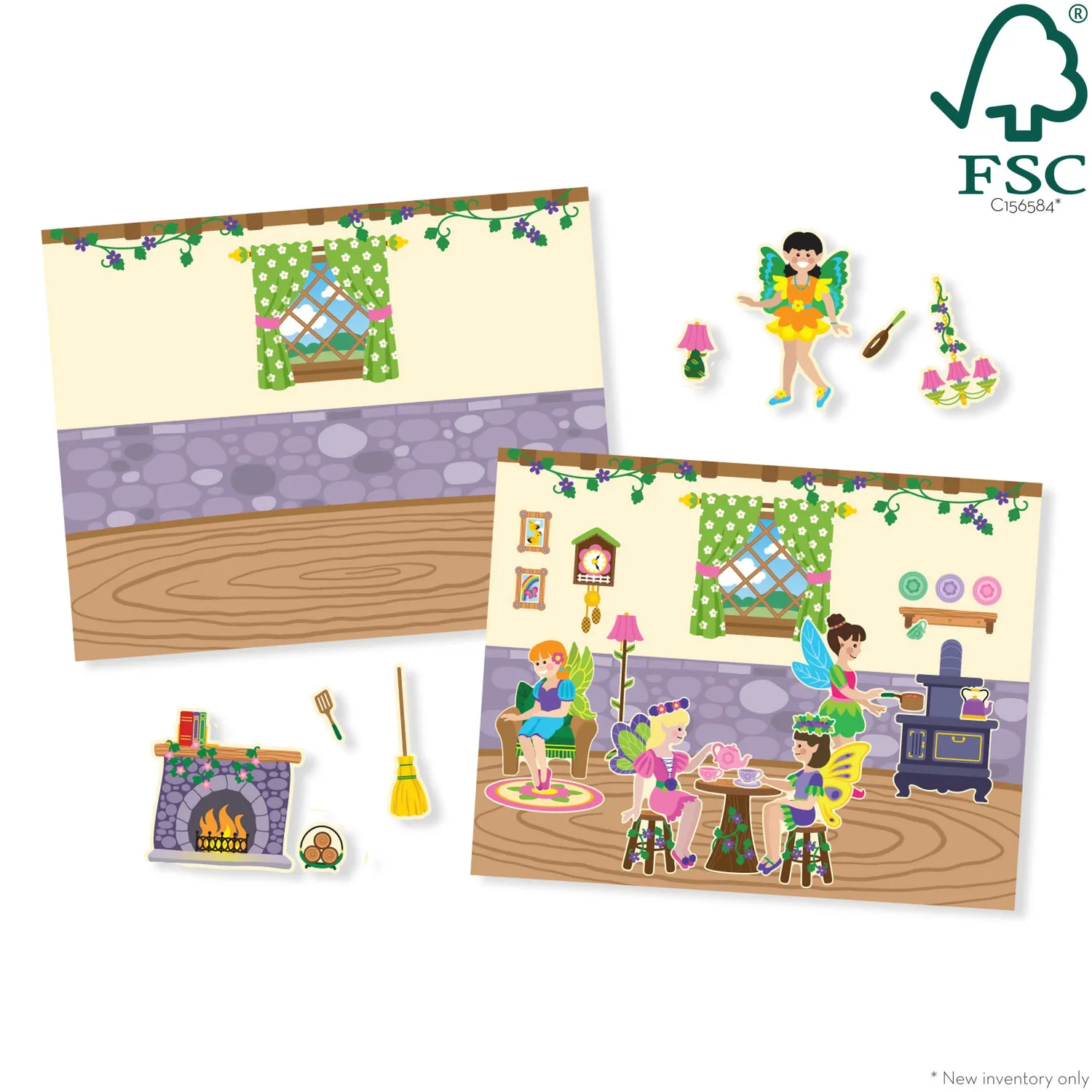 Melissa & Doug Fairies herbruikbare stickerpad 165+ stickers