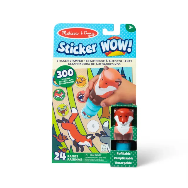 Melissa & Doug Sticker WOW! Fox stickerstempel 300 stickers