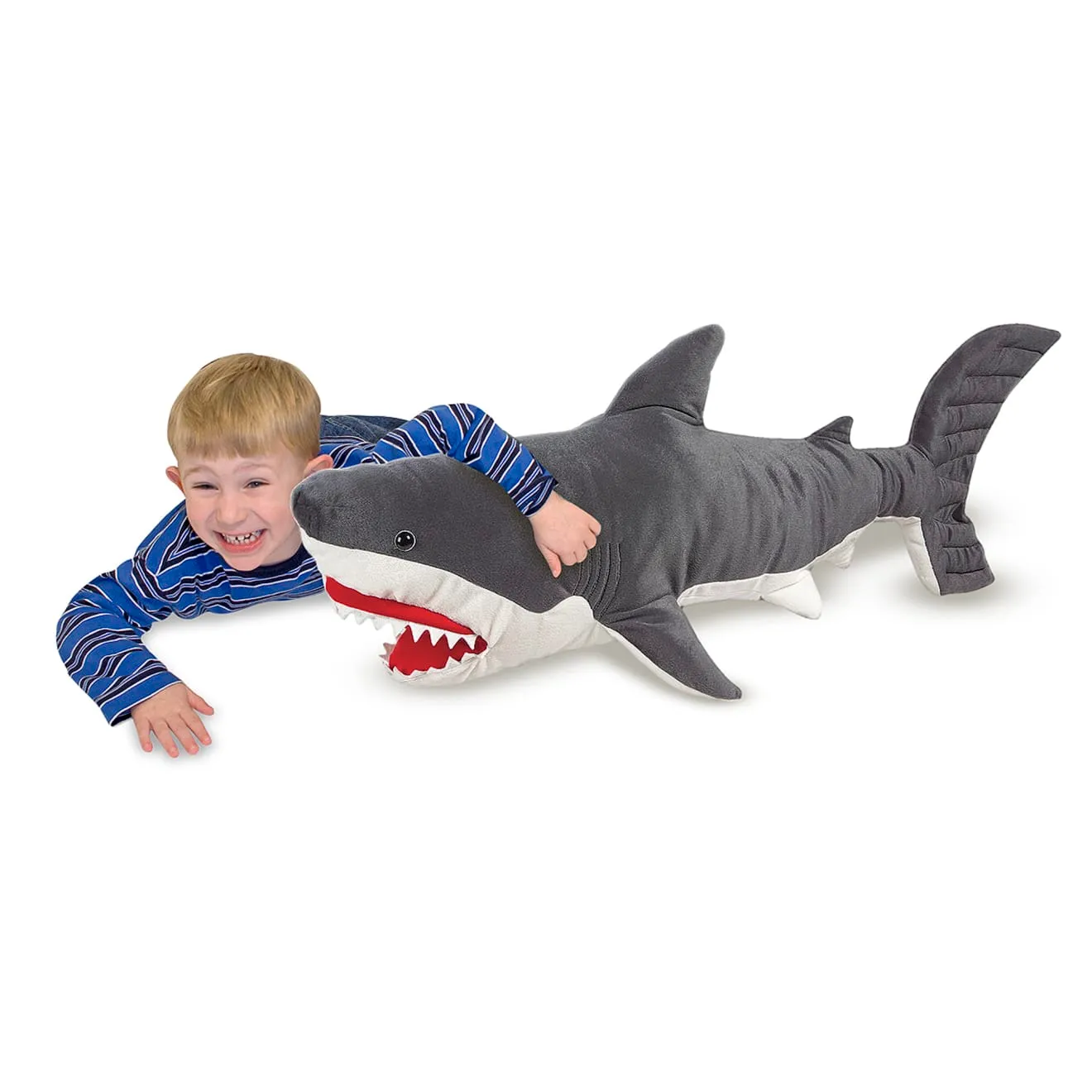 Melissa & Doug Shark Giant knuffel haai groot 90 cm