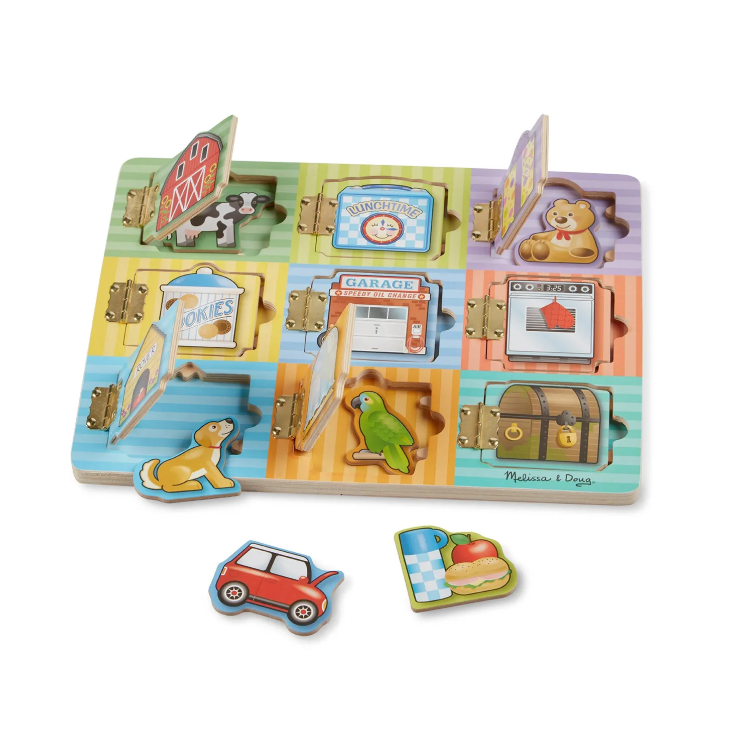 Melissa & Doug Hide & Seek houten magneetspel