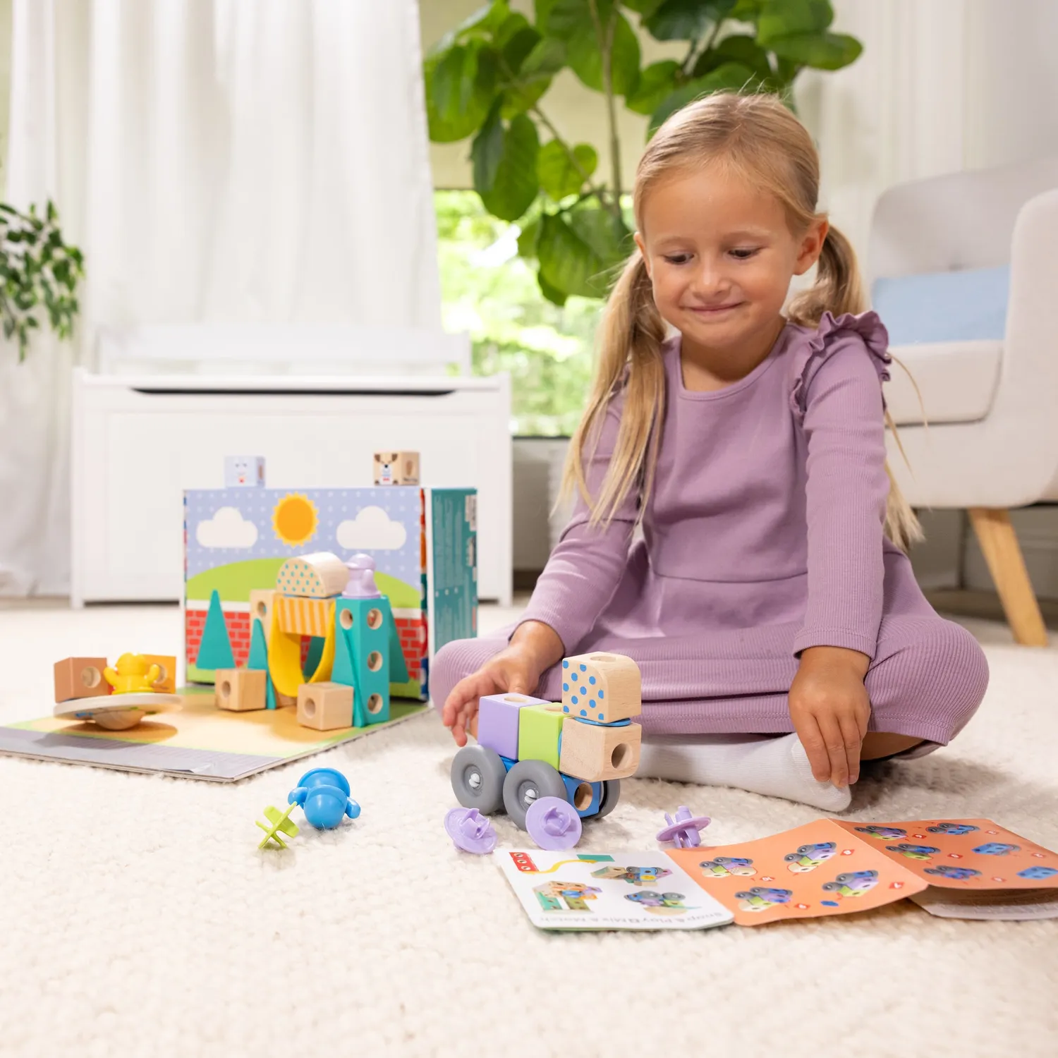 Melissa & Doug Blockables All Around Town bouwset 127-delig