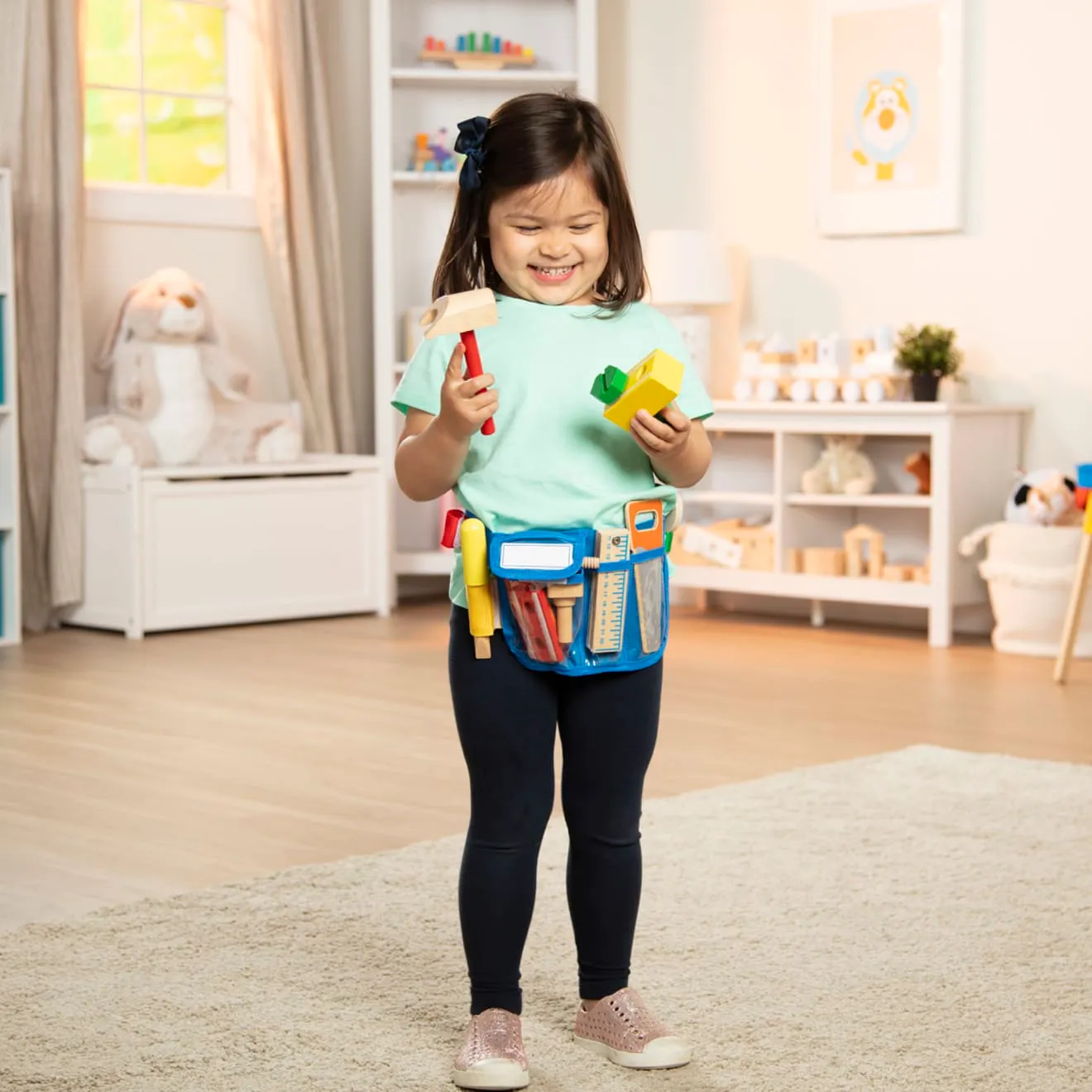 Melissa & Doug Deluxe Gereedschapsriem Hout 5-delig