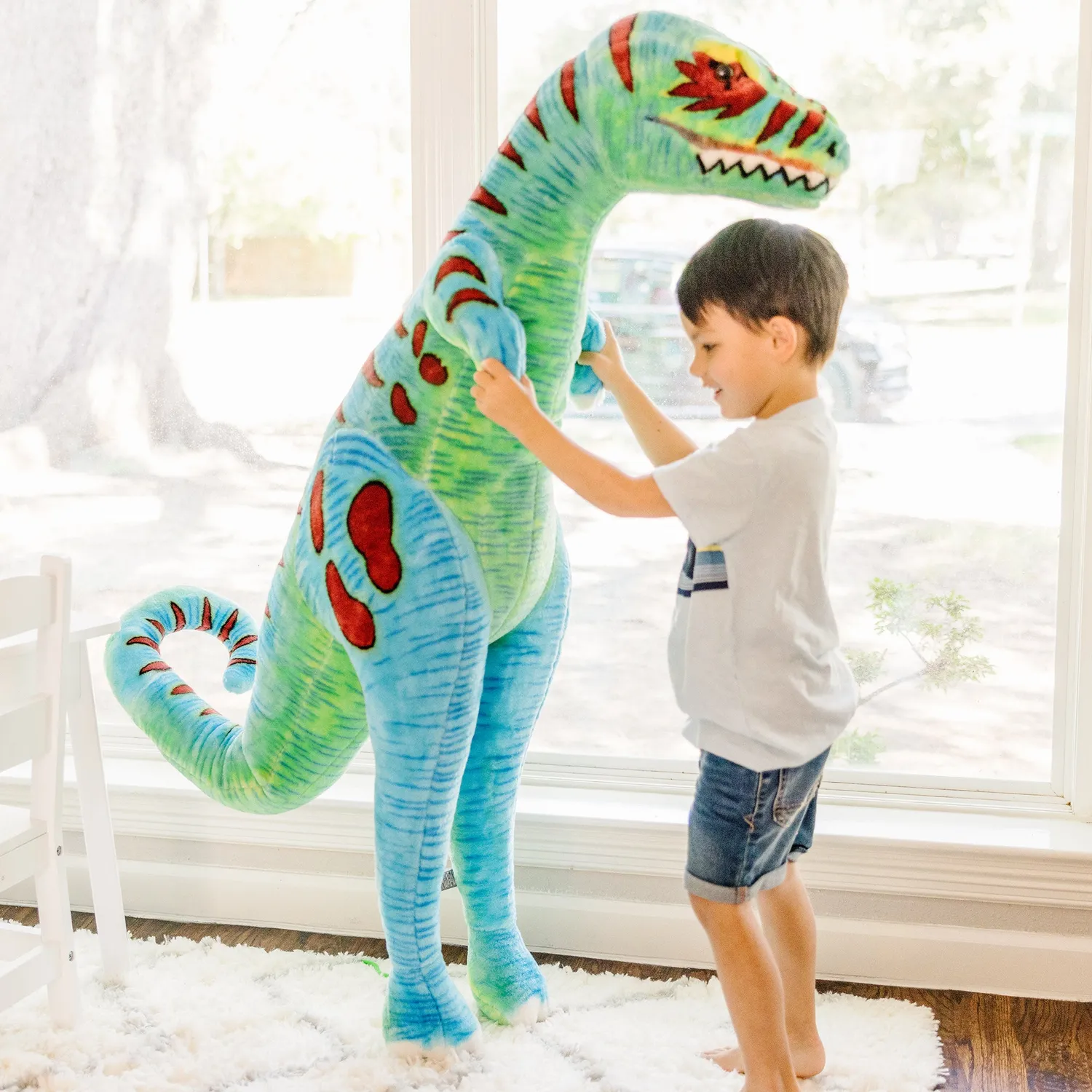 Melissa & Doug T-Rex Grote Knuffel 130 cm pluche