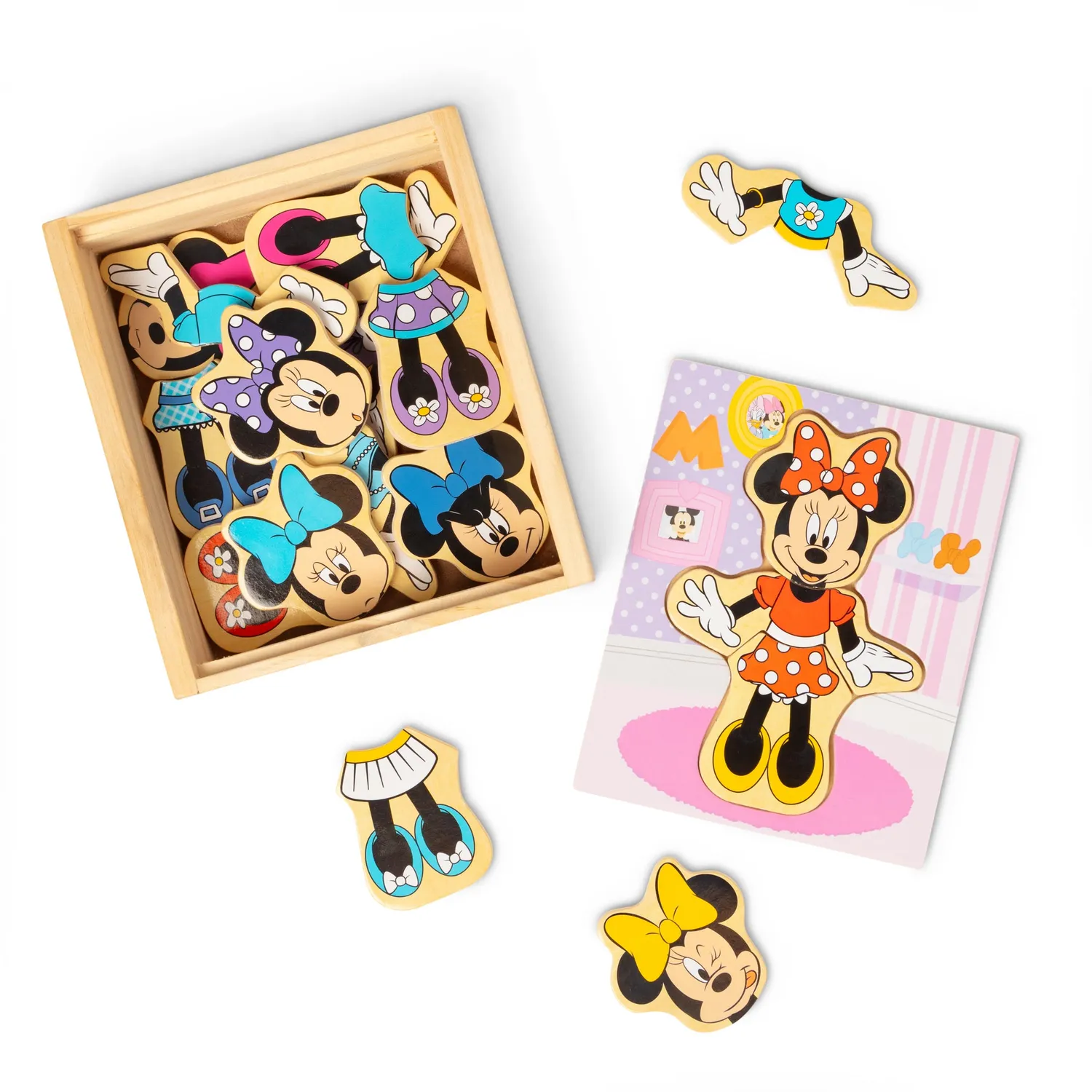 Melissa & Doug Minnie Mouse Mix & Match aankleedpuzzel