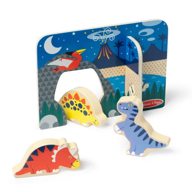 Melissa & Doug Houten Dinosaurussen Speelset 3 dino’s