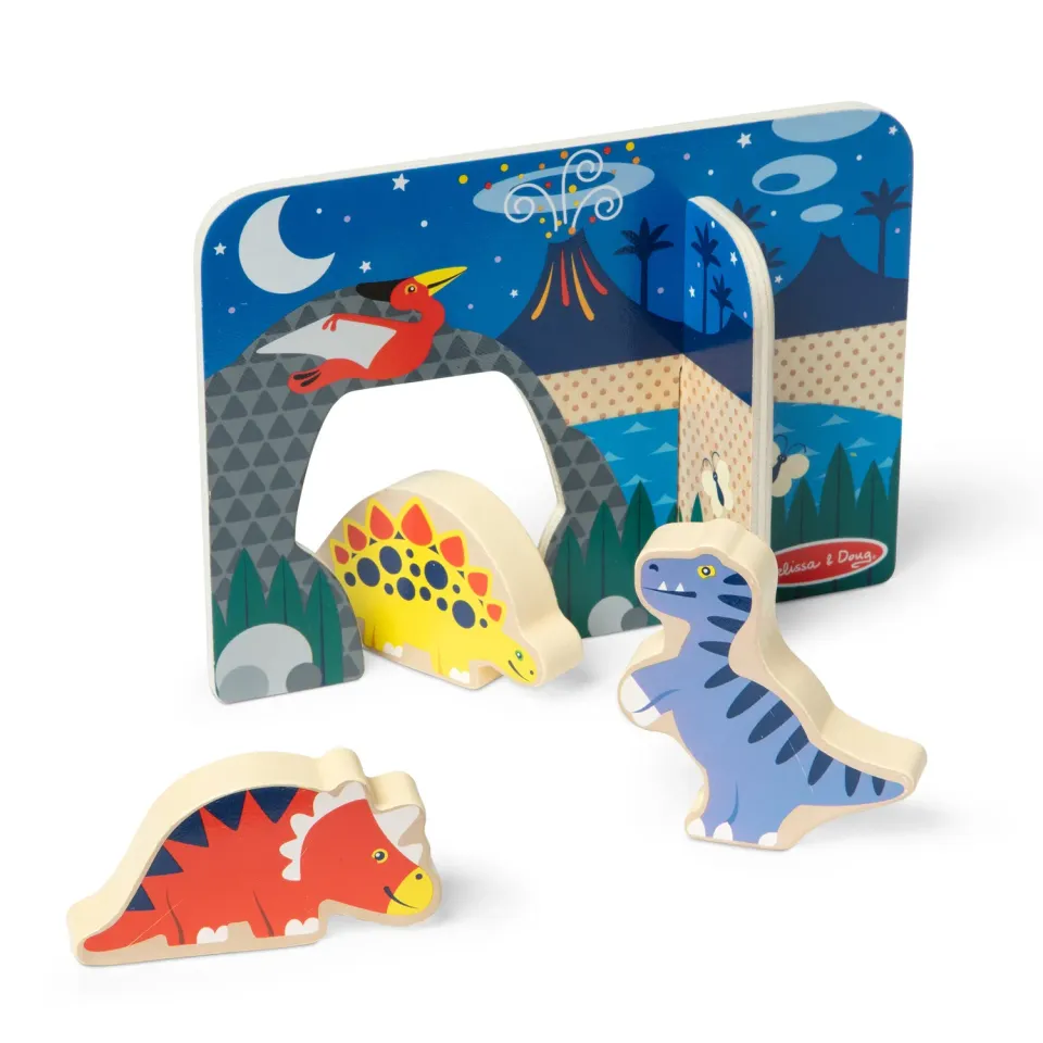 Melissa & Doug Houten Dinosaurussen Speelset 3 dino’s
