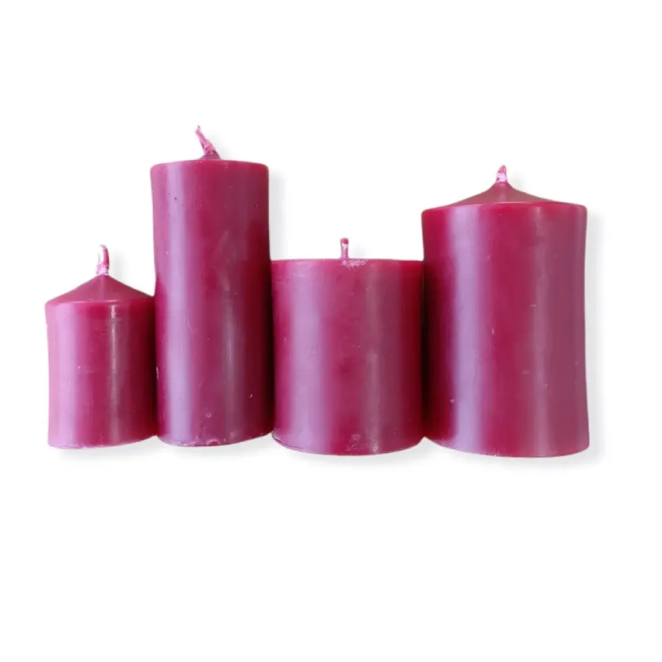 Ginger Fairy Kaspar Stompkaars bijenwas kaars rood