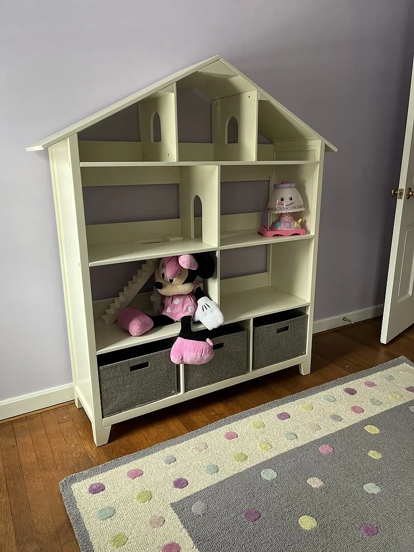 Guidecraft Martha Stewart Kids Dollhouse boekenkast linen