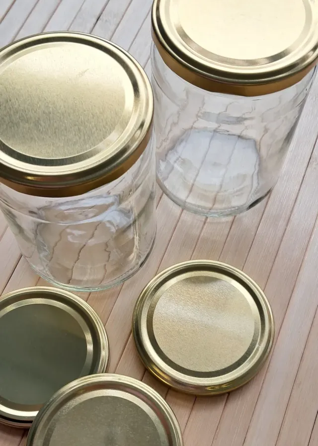 De Potjeskast Deksel Goud Glazen Pot Deksel