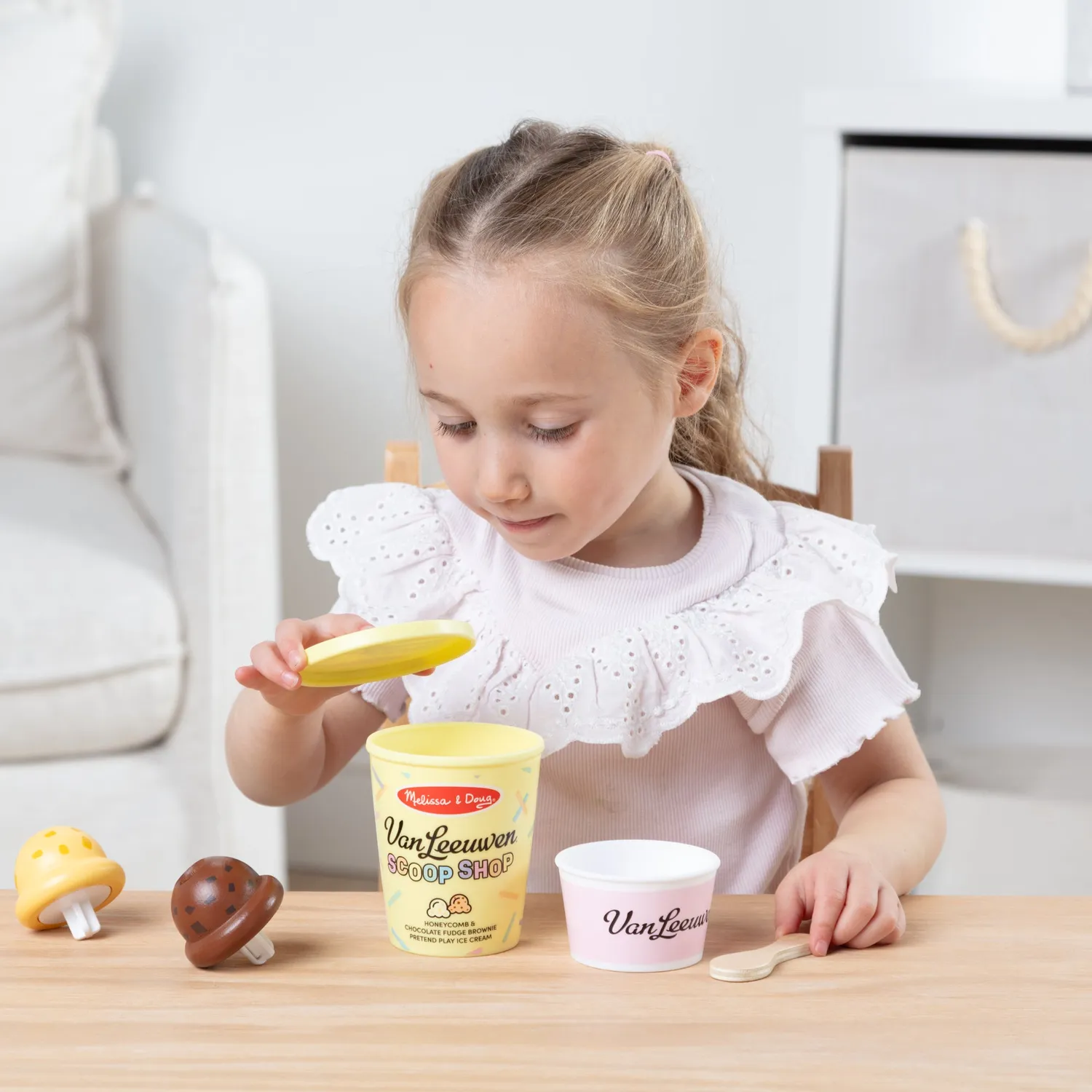 Melissa & Doug Van Leeuwen Scoop Pack speelgoedijs 2 bollen