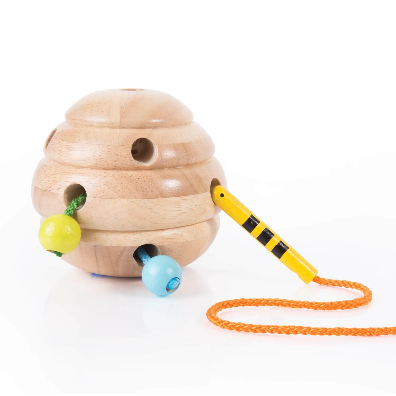 Guidecraft Beehive Lacing rijgspel bijenkorf 3 bijtjes