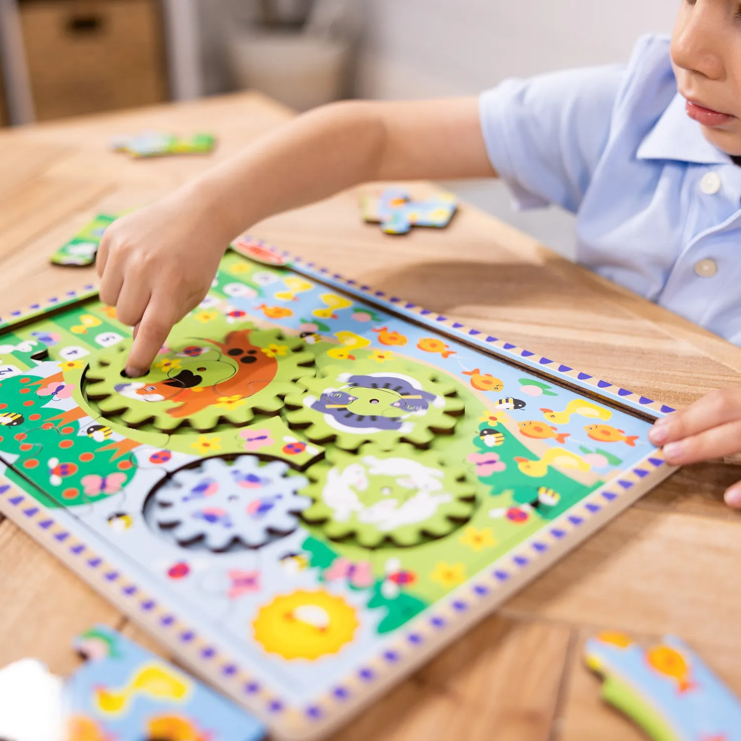 Melissa & Doug Animal Chase puzzel hout 24 stukjes 3+ jaar