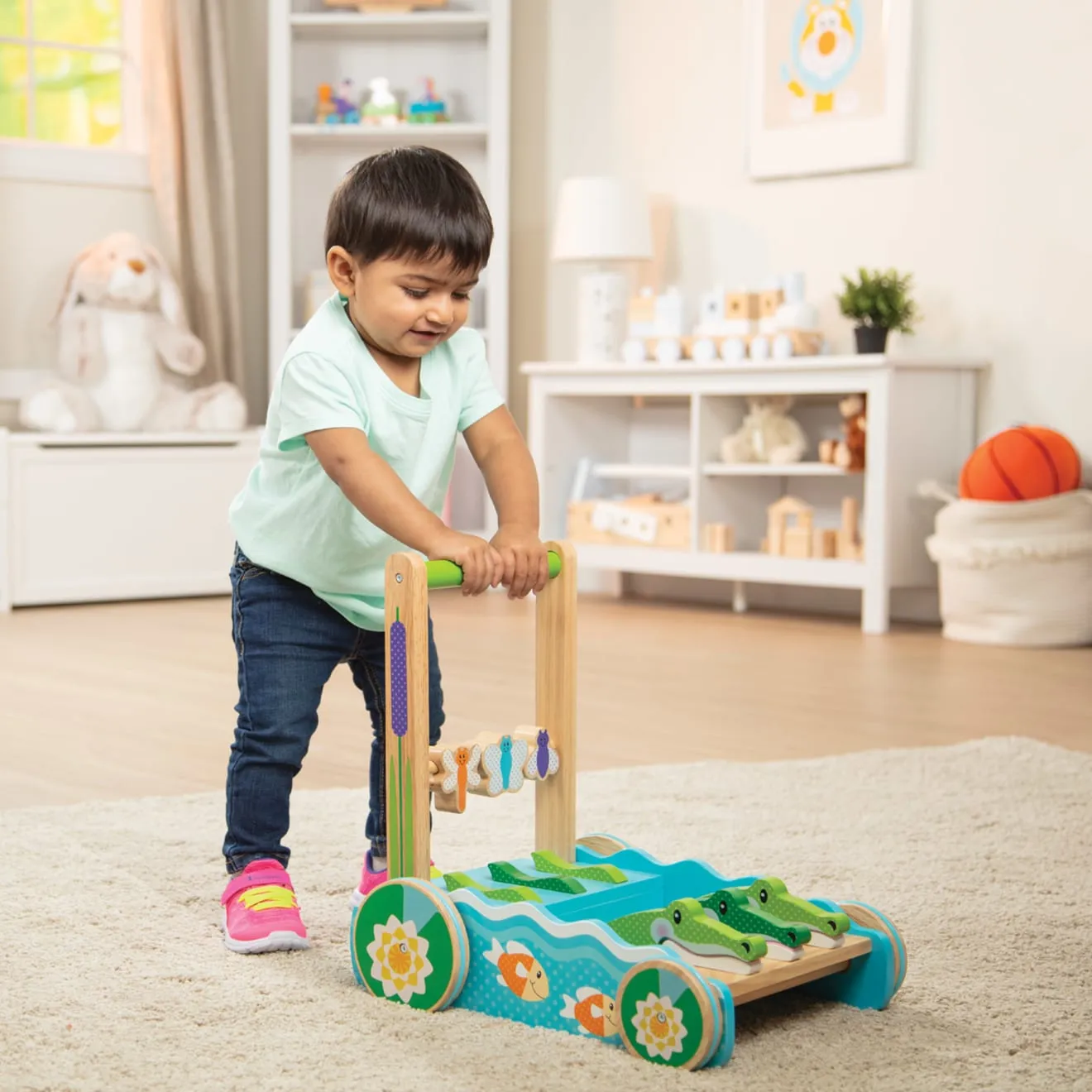 Melissa & Doug First Play Chomp & Clack Alligator duwspeelgoed
