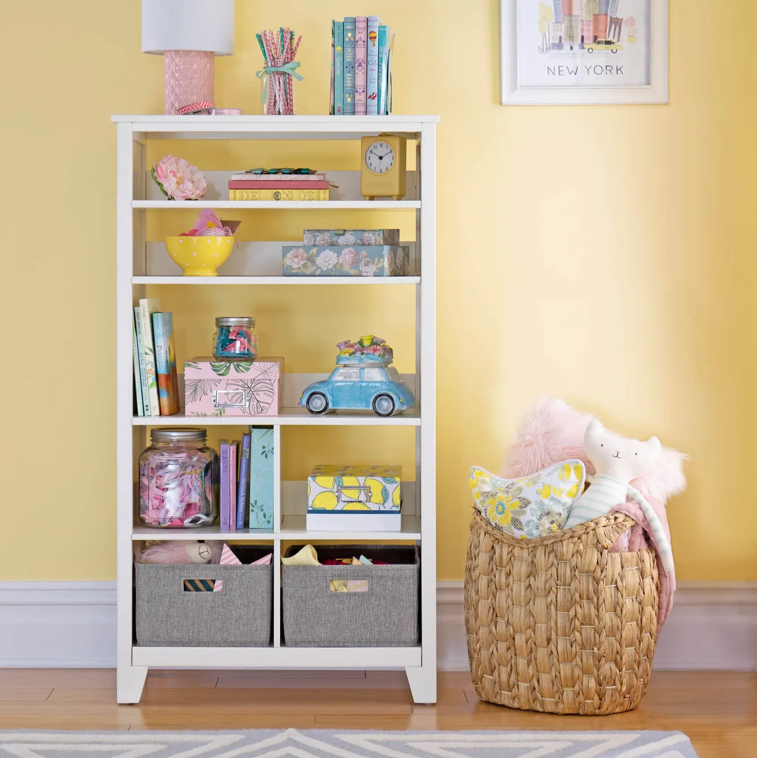 Martha Stewart Kids Tall Bookcase kinderboekenkast linen white