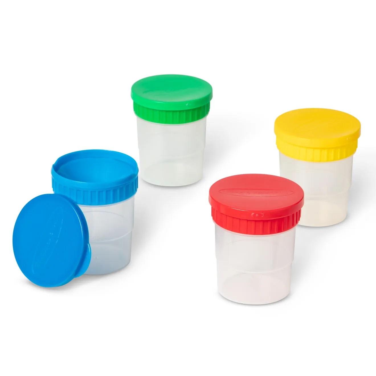Melissa & Doug morsvrije verfpotjes 4 stuks met deksels