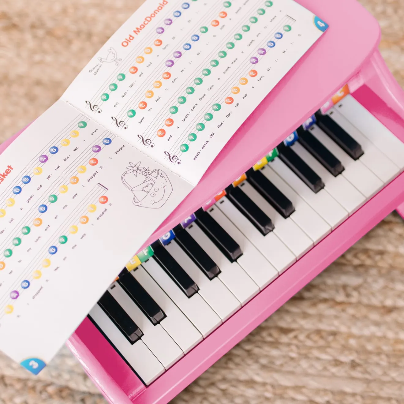 Melissa & Doug Learn-to-Play Piano Roze 25 Toetsen